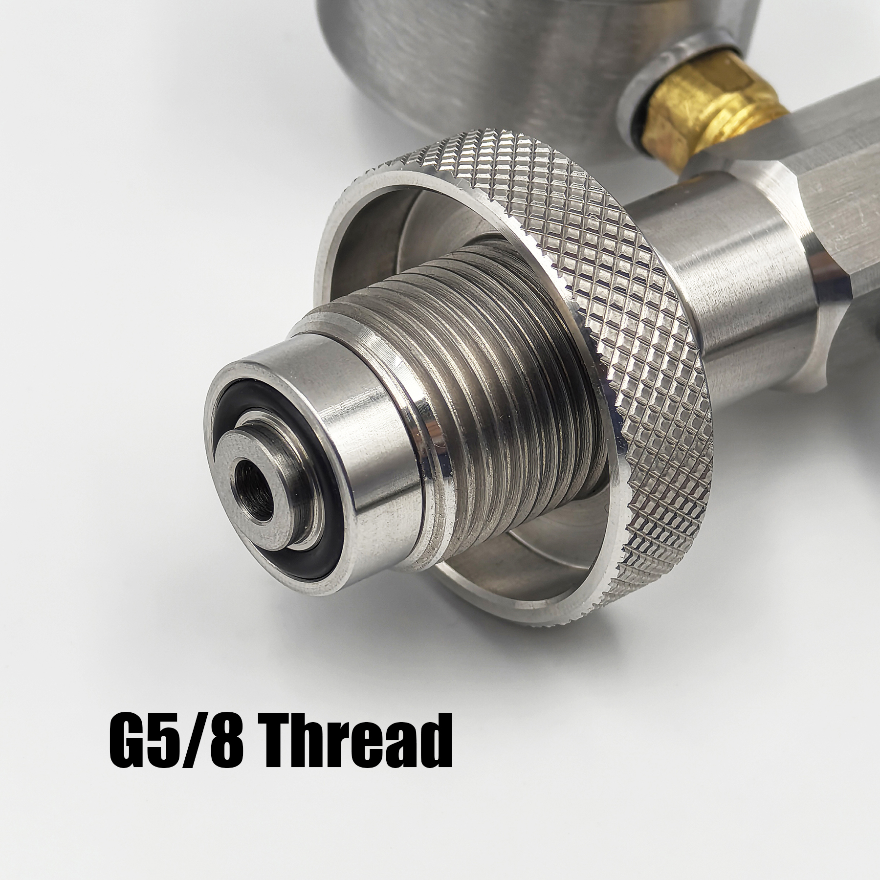 Lặn HPA Lấp Đầy Ga DIN G5/8 Làm Đầy Nạp Ga Sạc Lặn Thép Không Gỉ