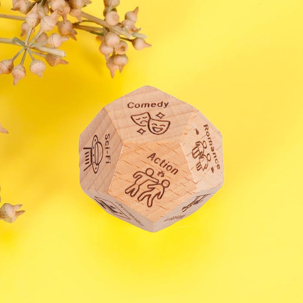 1pc Wood Movie Decider Dice Take Out Dice Funny Anniversary Date Night Dice for Couples Date Night Ideas Valentines Day