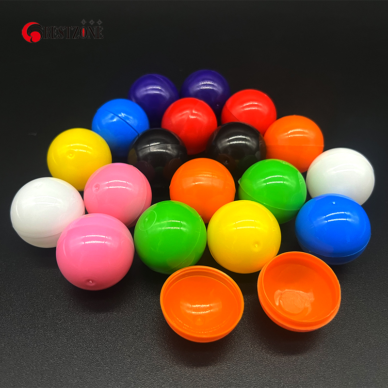 50 Cái/lốc 32MM 1.2Inch Trống Đồ Chơi Nhựa Viên Đồ Chơi Nhiều Màu Sắc Bất Ngờ Bóng Xoắn Hộp Đựng Vỏ Trứng Cho Máy Bán Hàng Tự Động