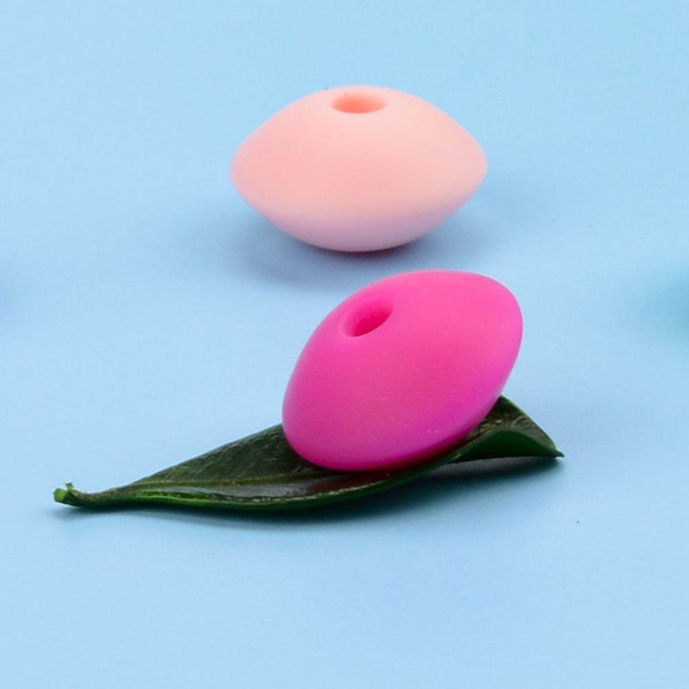 LOFCA 12Mm 50 Cái/lốc Silicone Đậu Lăng Hạt Tròn Mọc Răng Không Chứa BPA Bébé Miếng Dán Nhai Miễn Phí Vận Chuyển Đồ Phụ Kiện Cho Bé