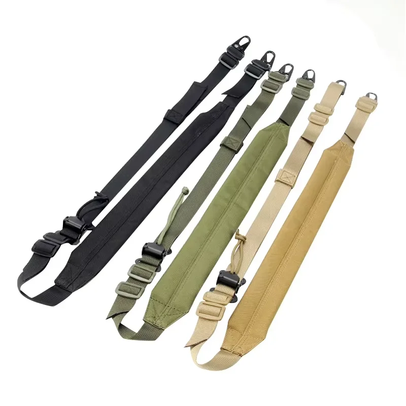 ยุทธวิธีการล่าสัตว์ Quick ปรับ MK2 RIFLE SLING สายคล้องยิง 2 จุดเบาะปืนสลิงสายคล้องไหล่