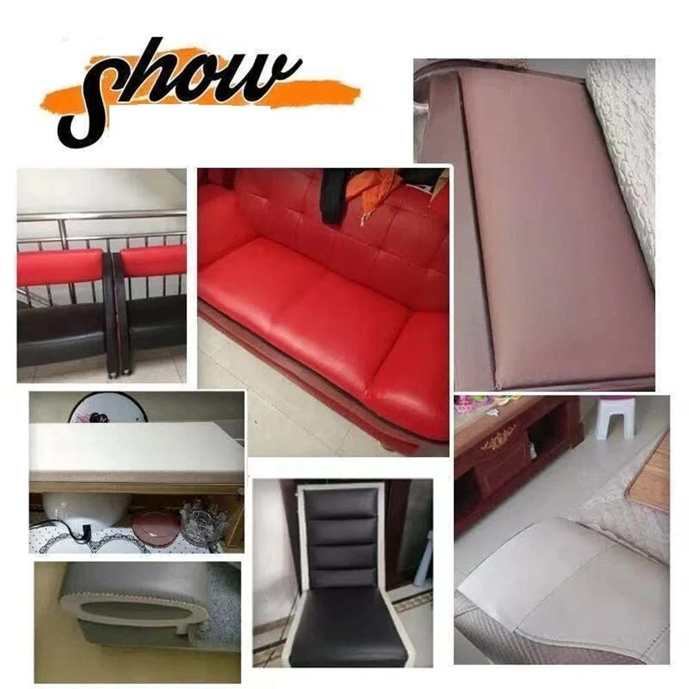 1PC 50x137 ซม.หนา Self กาวโซฟาหนังซ่อม Fix DIY เตียงนุ่มกระเป๋า Patch สติกเกอร์ซ่อม Subsidy เฟอร์นิเจอร์ Renew Decal