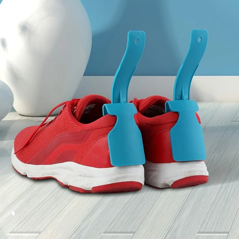 2 ชิ้นรองเท้า Aid Lazy Shoes Helper, ฮอร์นรองเท้ารองเท้า, Lifting Helper แตรรองเท้าพลาสติกเหมาะกับรองเท้าทั้งหมด