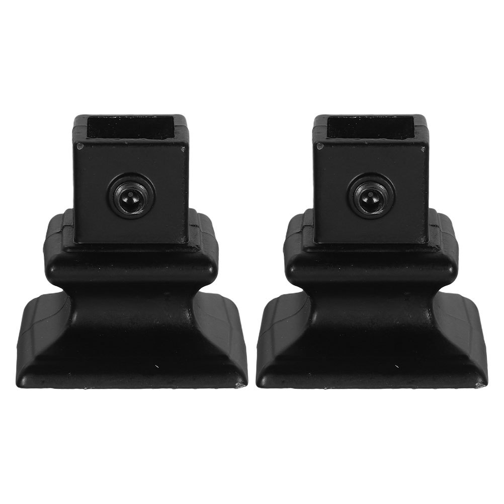 2pcs Stair Handrail Accessories Heavy Duty Iron Baluster Support Collars For Deck Railing Post Base Cover Staircase Repair Mount
