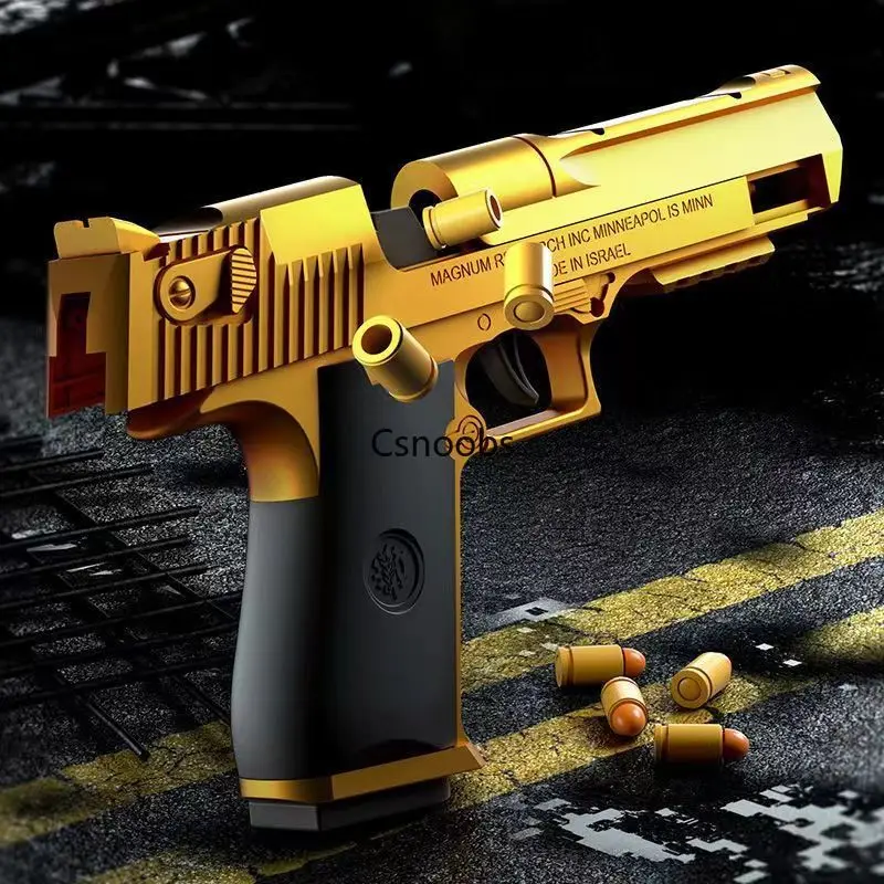 Mechanische automatische Desert Eagle Spielzeugpistole Shell Auswurf Airsoft Pistole kontinuierliches Abfeuern Soft Bullet Spielzeug für Kinder Schießen