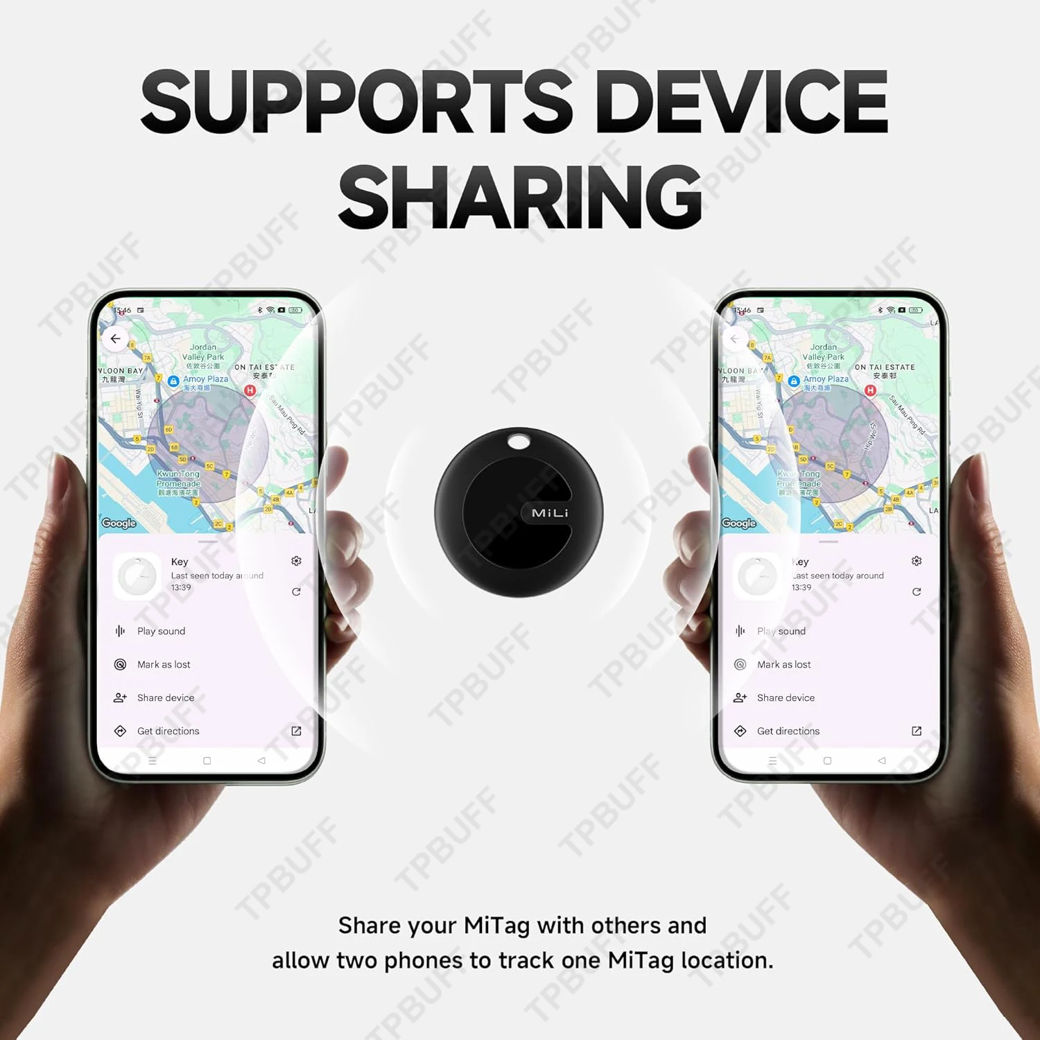 MiLi MiTag Go Bluetooth Tracker Kompatybilny z Androidem Lokalizator Przedmiotów Współpracuje z Google Find My Device