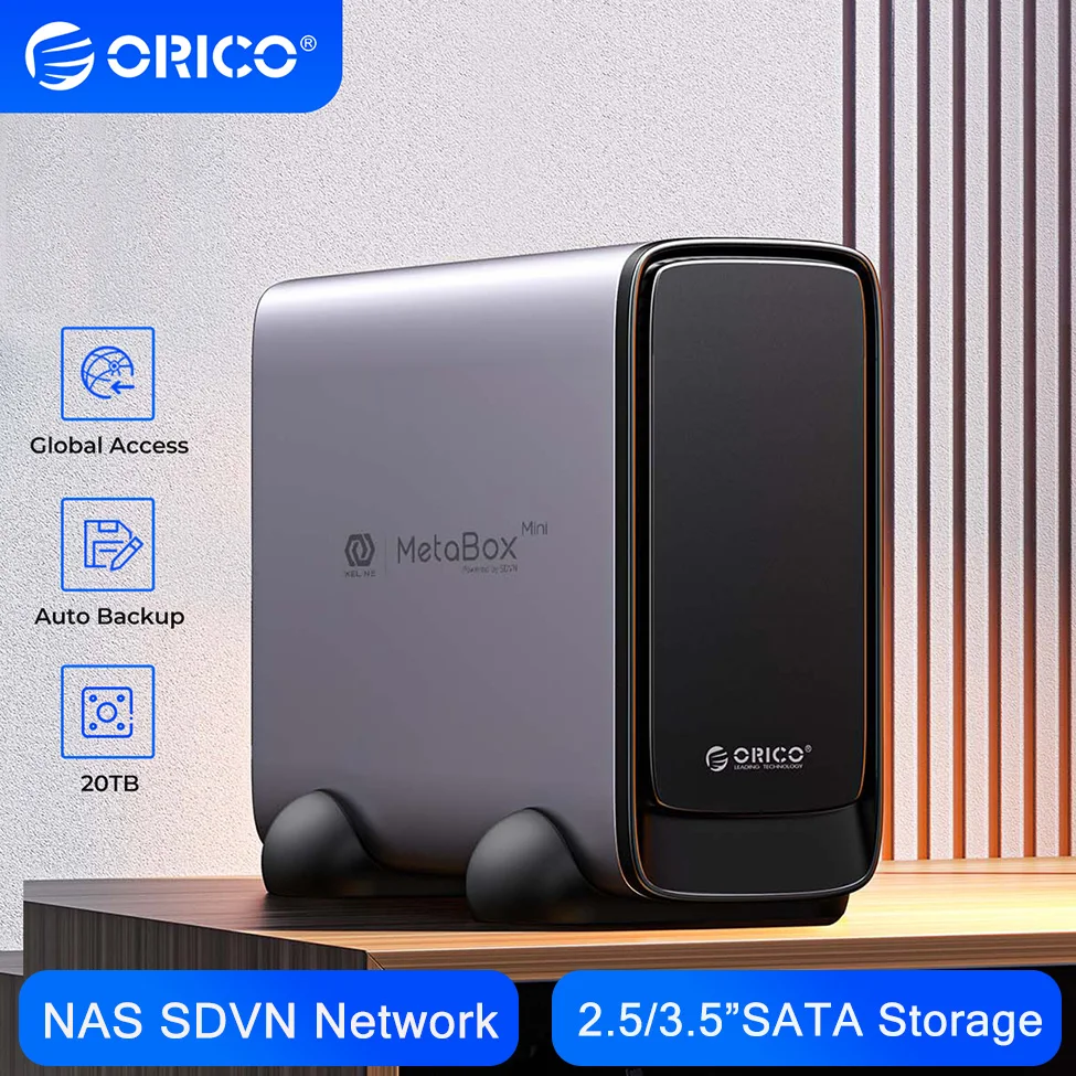 Сетевой облачный сервер ORICO NAS Семейная система хранения данных 2,5/3,5 дюйма SATA SSD HDD Корпус DAS Чехол для жесткого диска APP Smart Backup