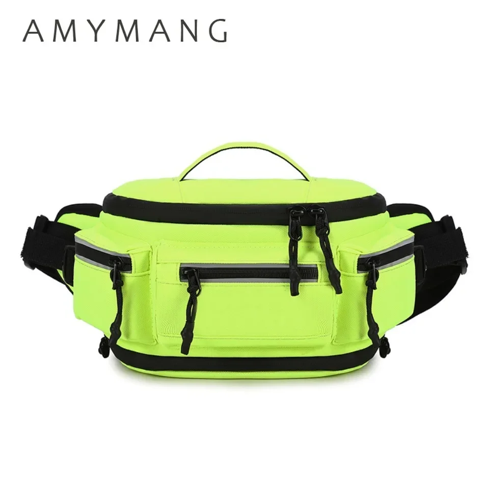 Bolsa de cintura funcional unissex com vários bolsos, à prova d'água, para acessórios de motocicleta, viagem ao ar livre, escalada, acampamento, bolsa de ombro