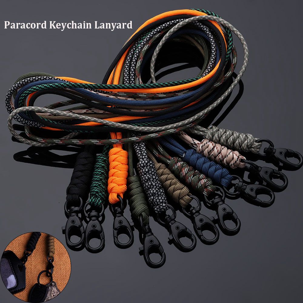 LLavero de Paracord de alta resistencia, herramienta de supervivencia de emergencia al aire libre, 20 estilos