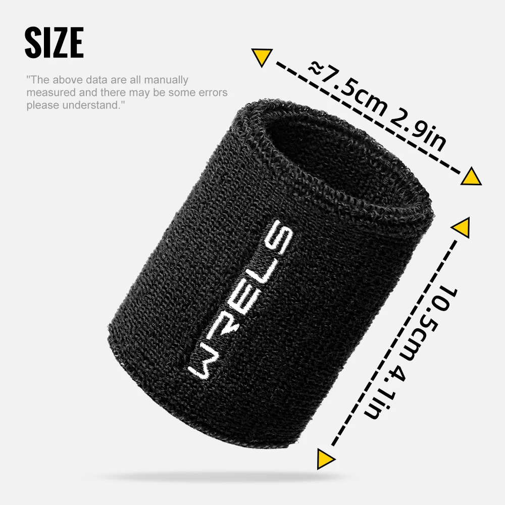 Pulseras WRELS, muñequeras elásticas absorbentes para hacer ejercicio, bandas para el sudor de muñeca de secado rápido para Fitness