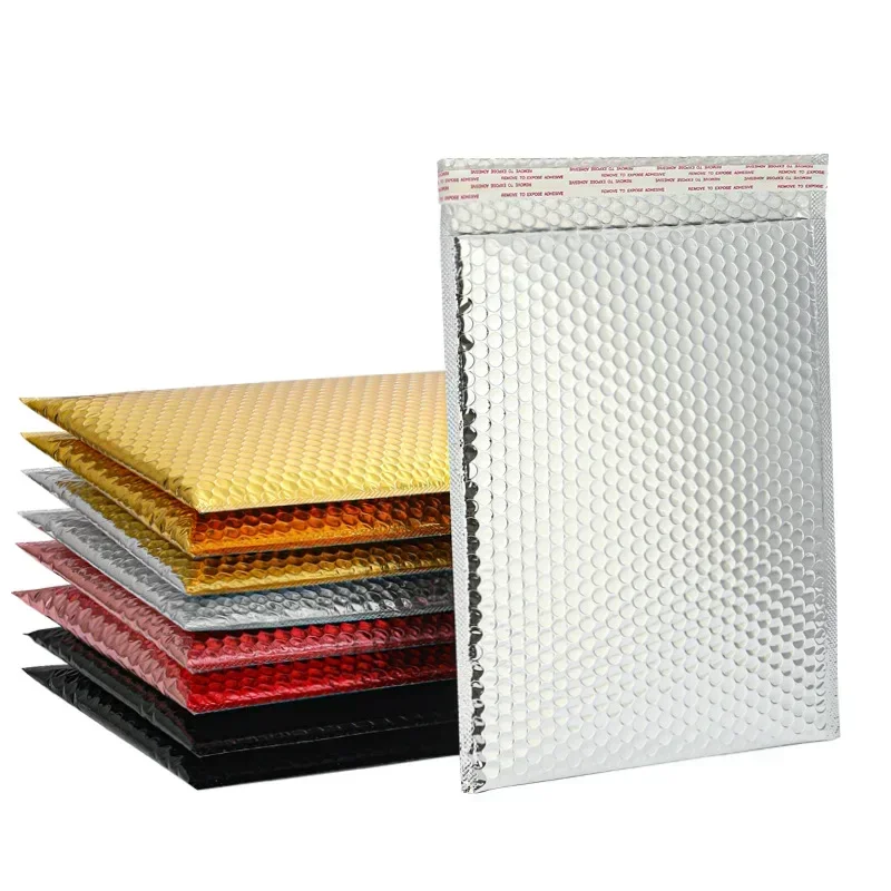20x2 5/25x30 ซม.Bubble Mailer 10PCS Self-Sealบรรจุภัณฑ์ขนาดเล็กธุรกิจอุปกรณ์เบาะซองฟองซองMailingกระเป๋า