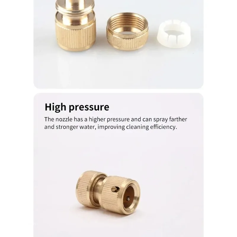 4-Way Water Quick Connector แรงดันสูง Quick Coupling สําหรับเครื่องซักผ้ารถยนต์น้ําปืนอะแดปเตอร์ข้อต่อสวนชลประทานอุปกรณ์เสริม