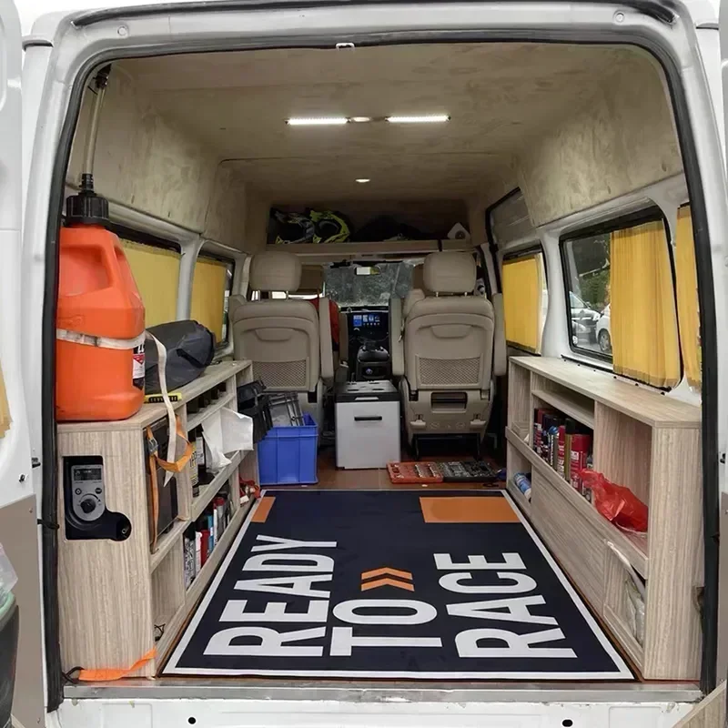 Motorcycle Carpet Polyester Parking Mat Display Carpet Racing Bicycle Carpets Mat Anti-slip Bedside Rugs Customized Display Rug