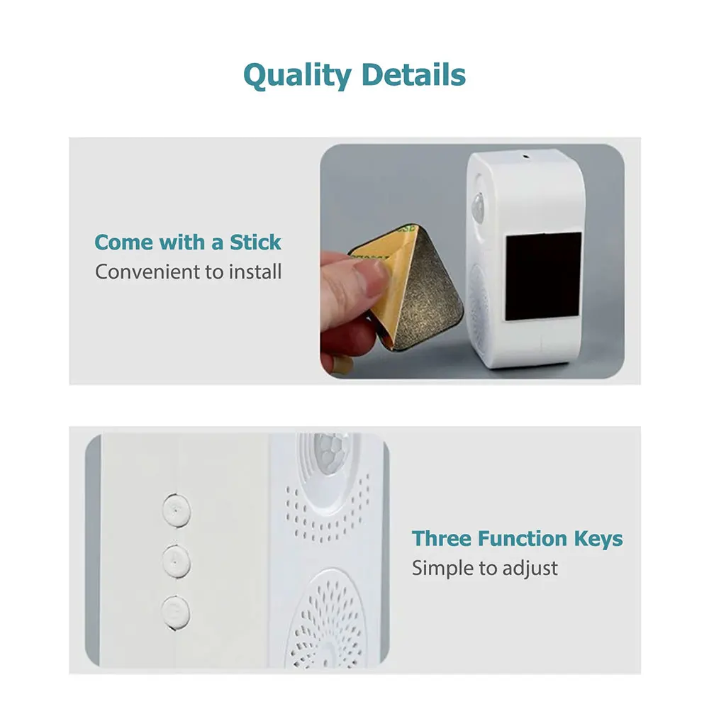 ML56 Infrared Induction Voice Reminder Sound Speaker Anti-theft Entrance Welcome Greeting Voice Prompter Record Smart Home