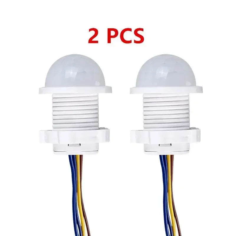 2 uds interruptor Detector de Sensor PIR inteligente 110V 220V Sensor de movimiento infrarrojo del cuerpo humano indction interruptores de luz de encendido y apagado automático