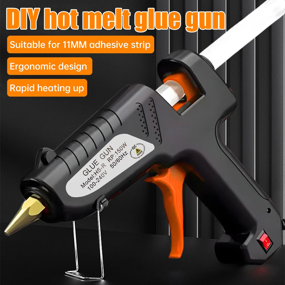 150W Industrial Grade Hot Melt Glue Gun DIY Hot Melt Gun 180℃ Household Handmade Small Glue Gun Electric Repair Tools