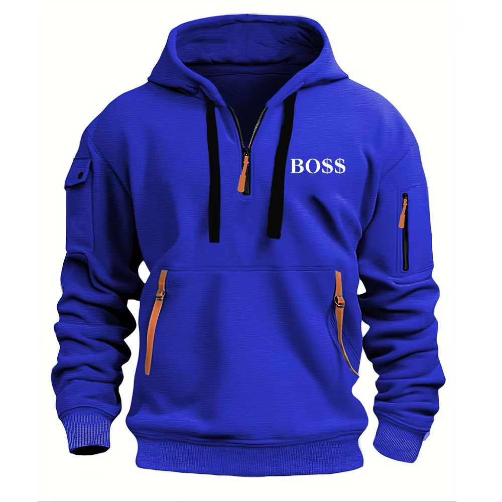 2025 ฤดูใบไม้ร่วงฤดูหนาวคุณภาพสูงไหล่ลดลงHooded Sweatshirt Men's Plusขนาดหลวมเสื้อกันหนาวแฟชั่นSweatshirt