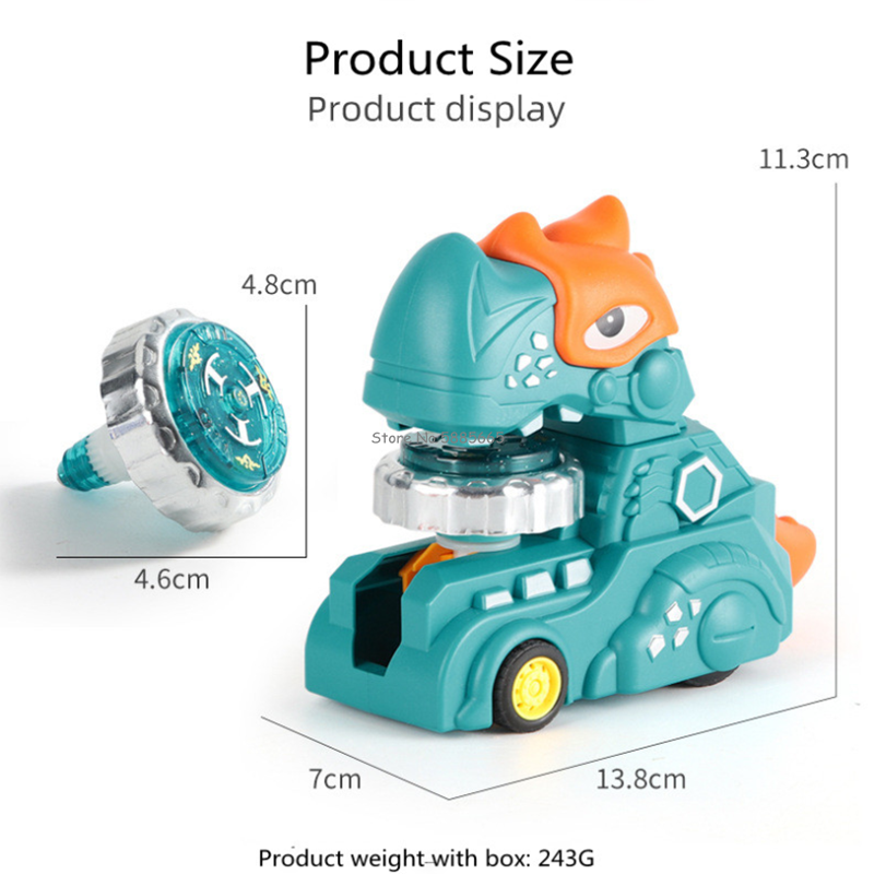 Multiplayer-Wettbewerb Legierung Dinosaurier geformt Top-Auto Schiebe kraft Lagerung ein Klick Emission coole Beleuchtung cool Stil Top-Auto