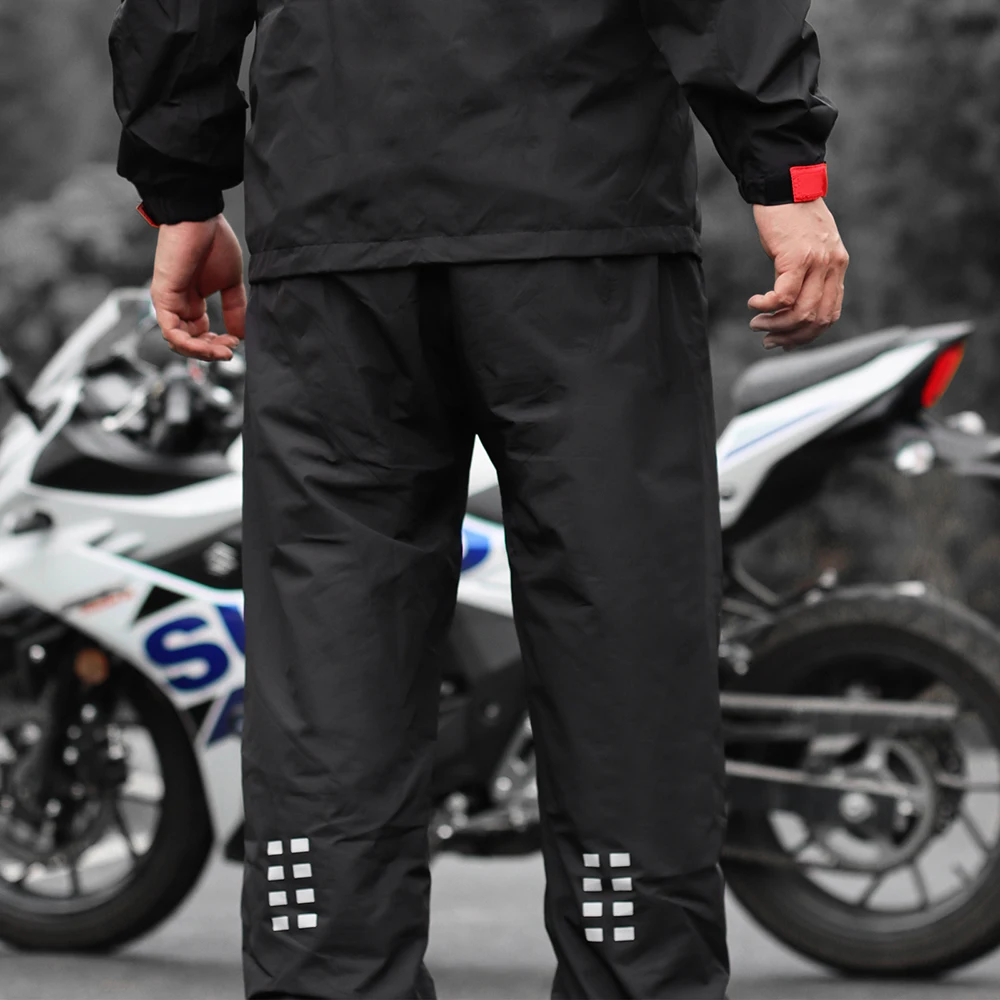 WOSAWE Reflektierende undurchlässige Regenmäntel Damen/Herren Regenhose Outdoor Wasserdichte Hose Motorrad Angeln Camping Regenhose