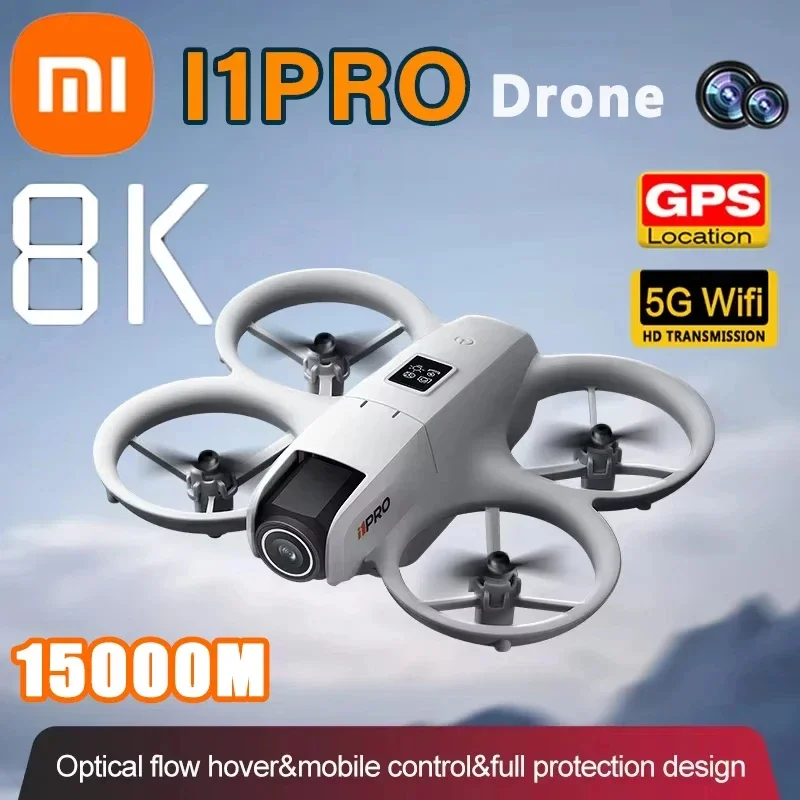 Xiaomi I1pro Drone cámara profesional 8k Drone 5g Wifi Fpv Uav con pantalla Control remoto Rc Dron evitación aérea Quadcopter
