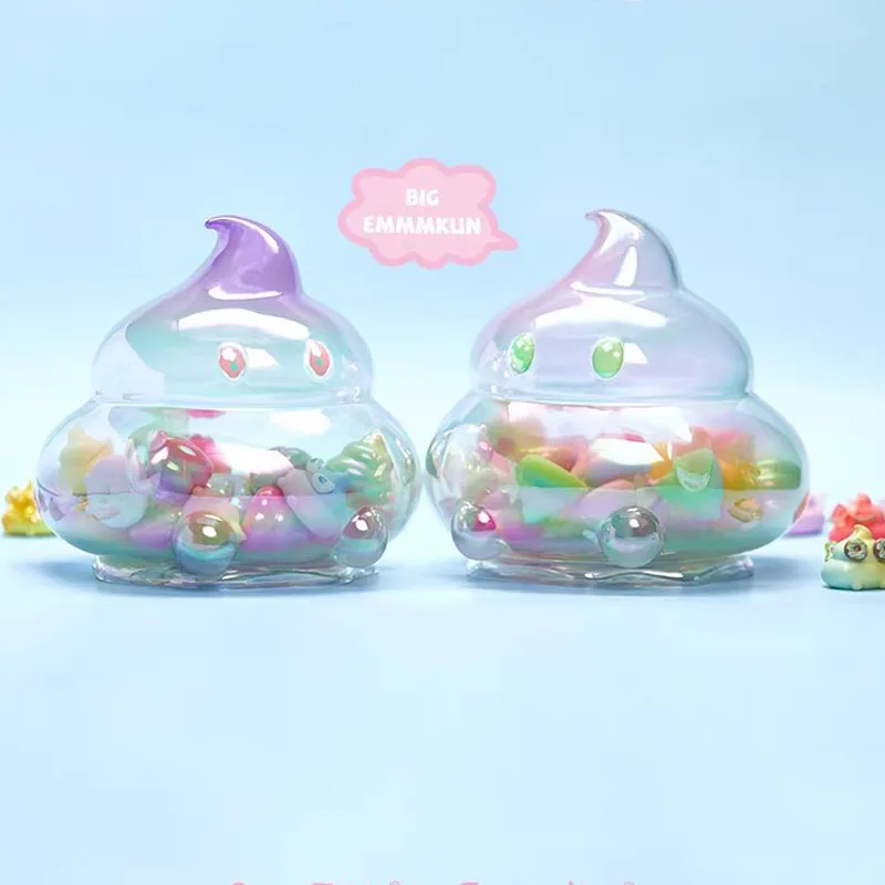 EmmmKun Colorful Party Storage Cans Series Blind Box Storage Action Figure Jar Container with Lid Mystery Box Toy Halloween Gift