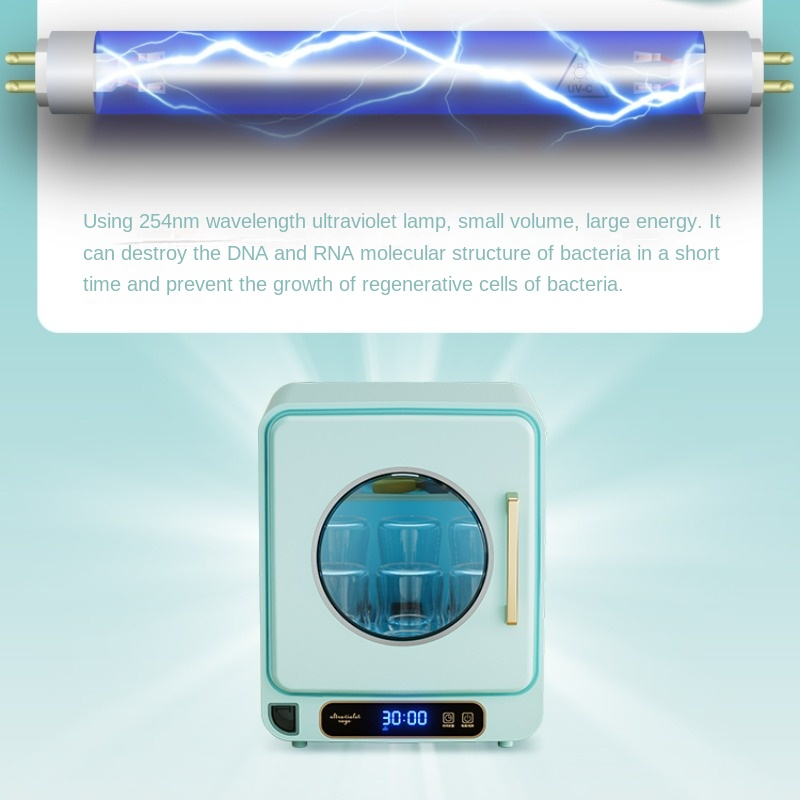 Esterilizador de mamadeira com pasteurização, armário de desinfecção UV 23L, pote de desinfecção multifuncional para acessórios para bebê