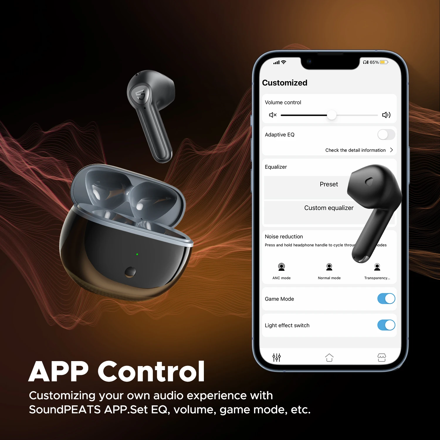 SoundPEATS Air3 Deluxe HS Auriculares inalámbricos Audio de alta resolución Auriculares Bluetooth con LDAC, controlador grande de 14,2 mm, detección intrauditiva