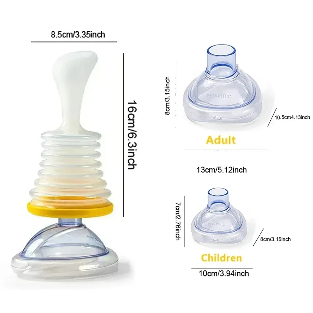4/3PCS Choking Rescue Device CPR First Aid Kit For Adult Child LifVac Asphyxia Rescues Device Portable First Aid Choking Device