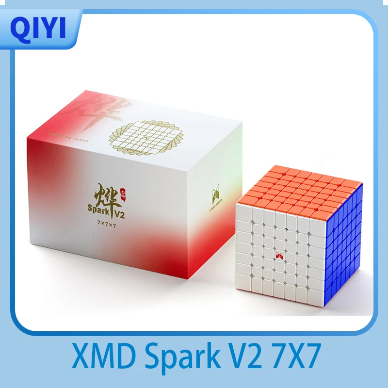 [JudyCube] Qiyi XMD Spark V2 7X7 Magnetic Magic Speed Cube Stickerless Professional Fidget Toys Xmd 7x7 Cubo Magico