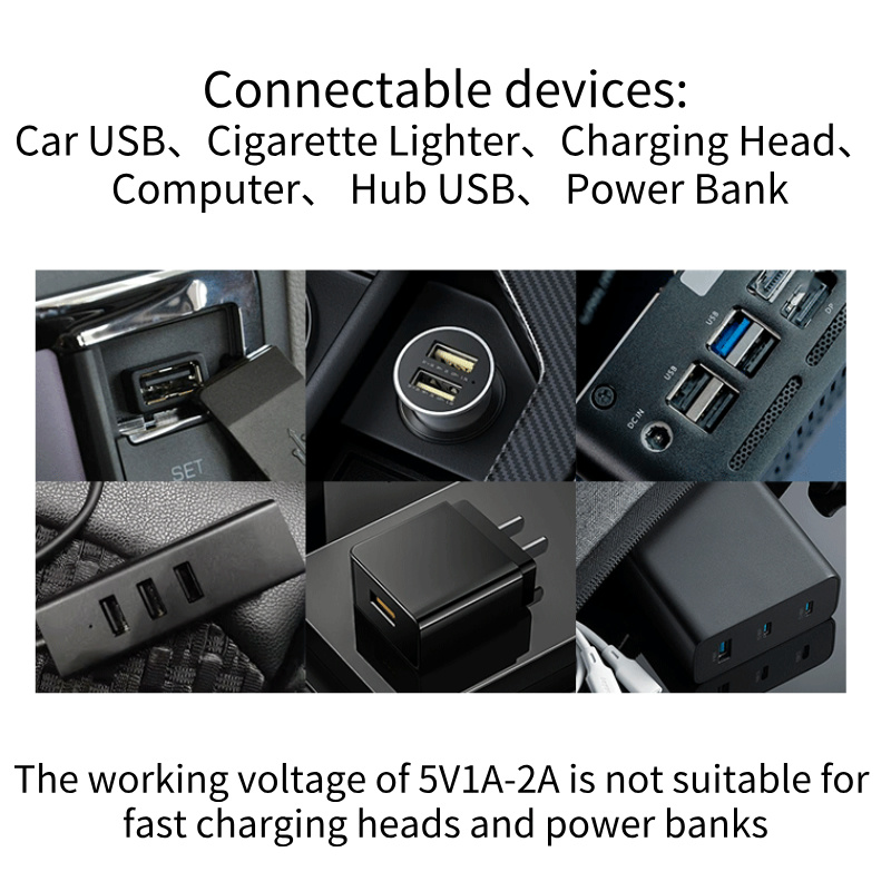 Bombilla LED USB con filamento táctil para coche, bombillas LED Retro de 5V, luz nocturna de 0,3 W, iluminación LED decorativa incandescente para acampar