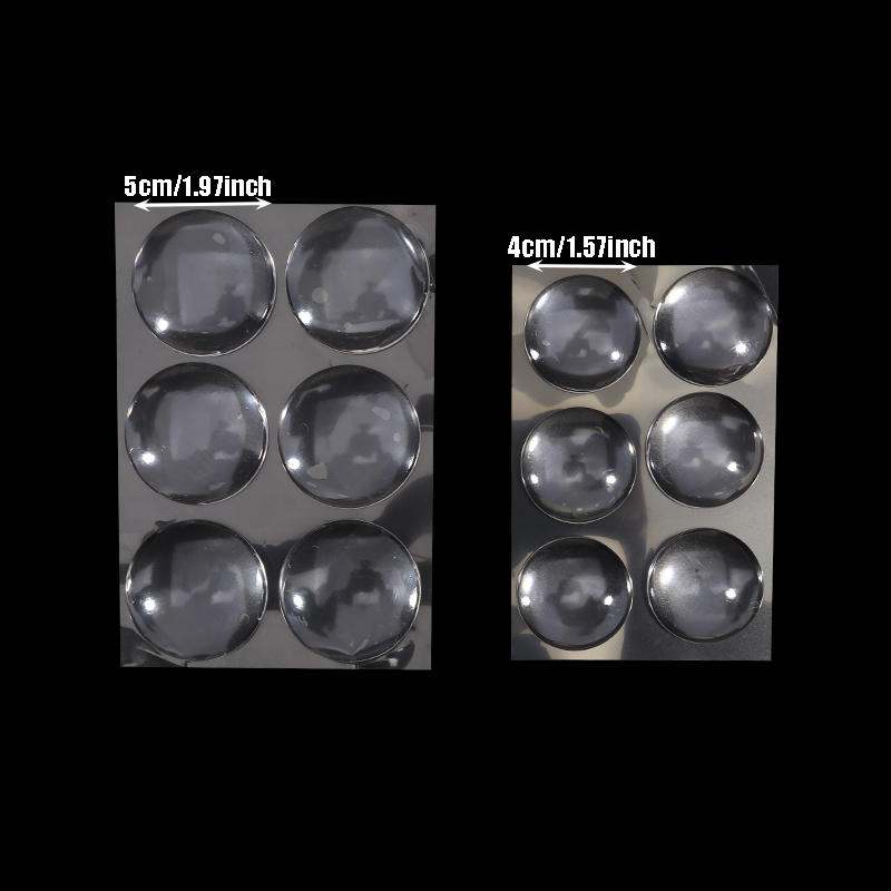 6pcs Door Knob Wall Shield Clear Soft  Silicone Handle Bumper Mute Stickers Protector Muffler Pad Protective Plug