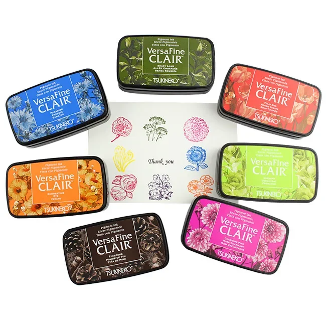 1pc Japan Tsukineko VersaFine CLAIR Quick-drying Detail Printing Pad/color Ink Pad Making Greeting Cards/smearing Seals