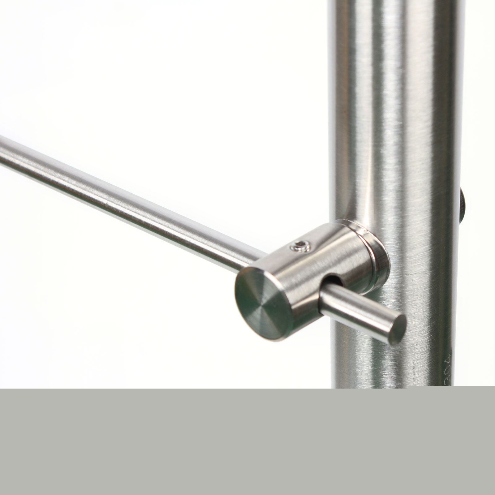 100cm Handrail with 2 Horizontal Bars, Includes 6 Expansion Screws (M8*80) and 8 Self-Tapping Screws (M5) for Easy Installation