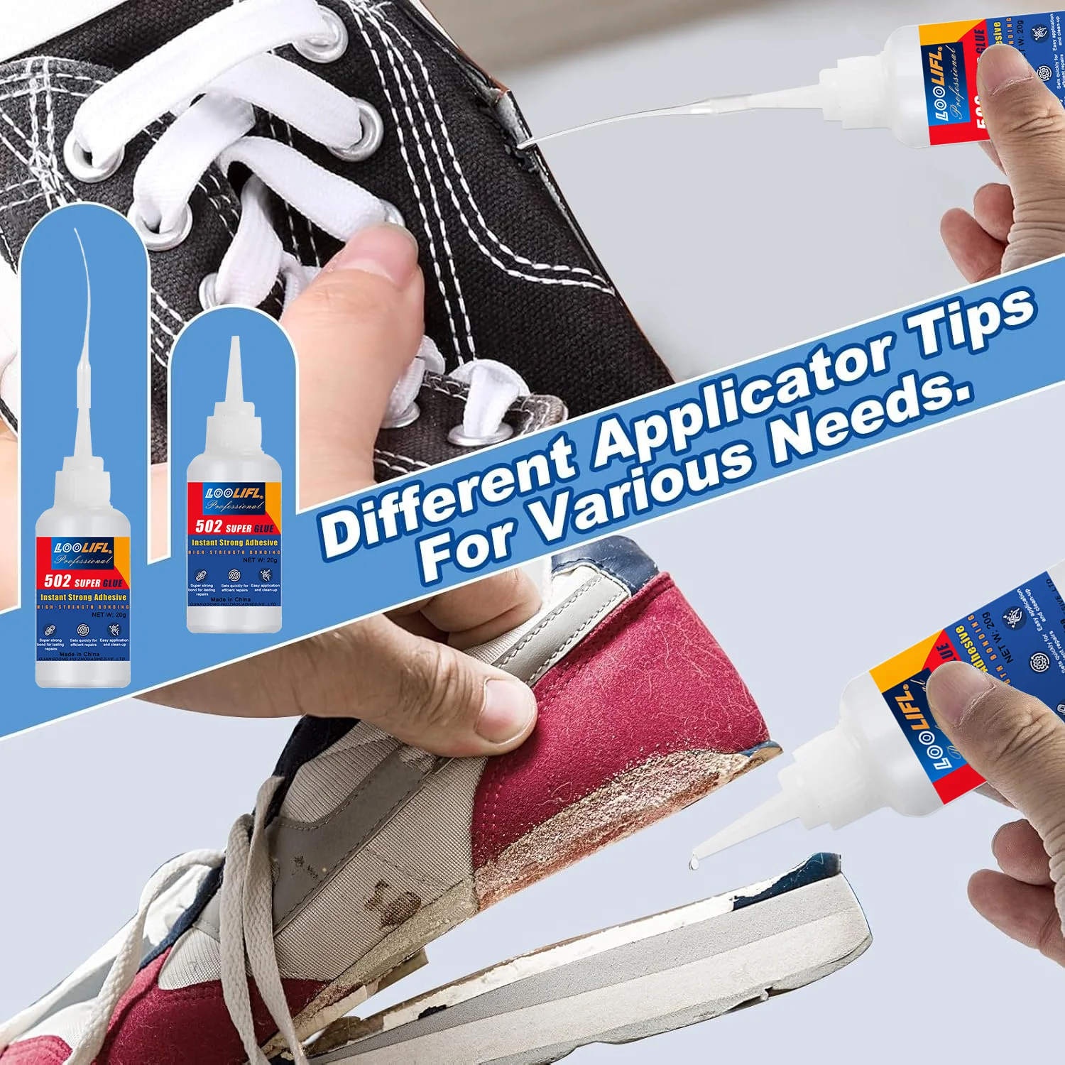 502Super Adhesive Multi functional Adhesive, used for metal, plastic, daily maintenance, DIY, and small-scale process repairs20g