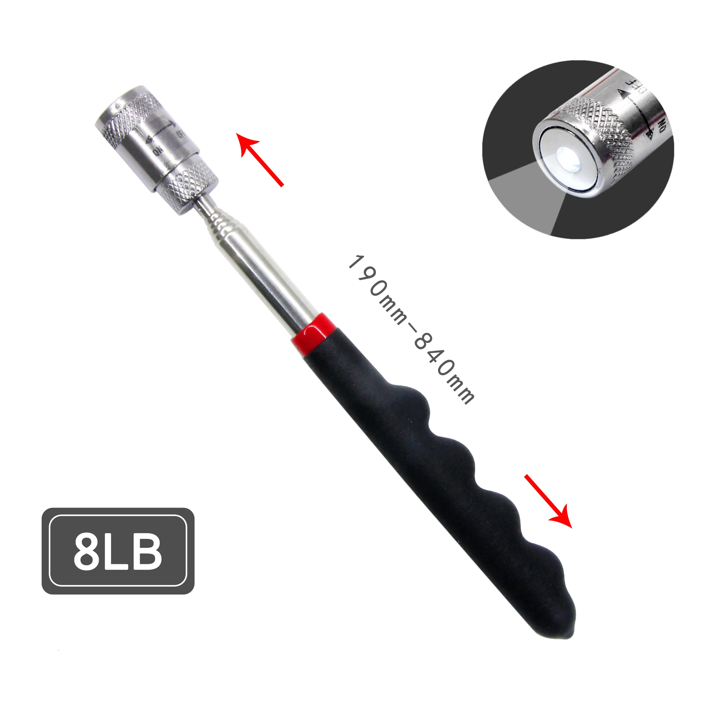 Multiple models Portable Telescopic Magnetic Magnet Pen Handy With LED Tool Capacity For Picking Up Nut Bolt Extendable