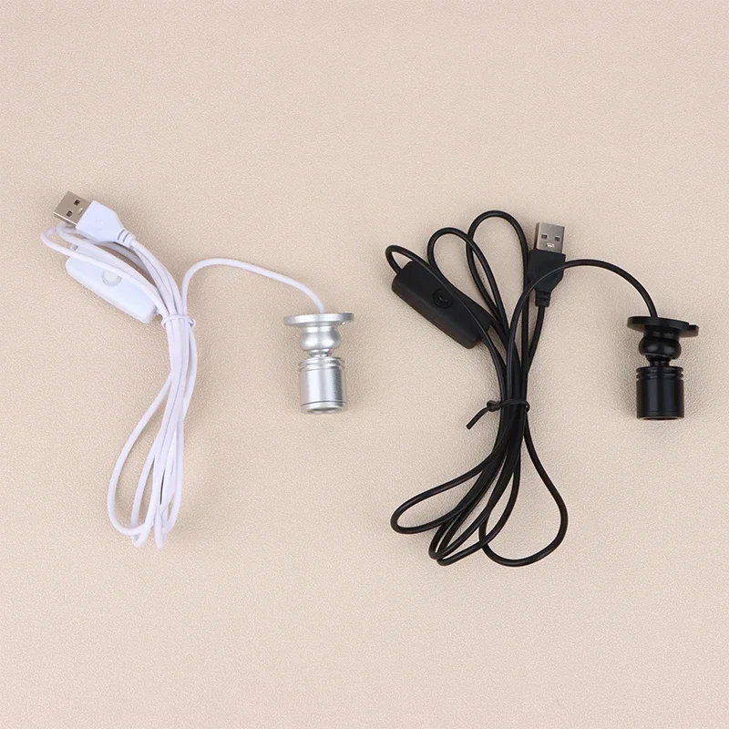 LED USB 5V 3W Led Spot Light Surface Mounted Cabinet Showcase Counter Jewelry Lamp Rotatable Angle Ceiling Mini Spotlight