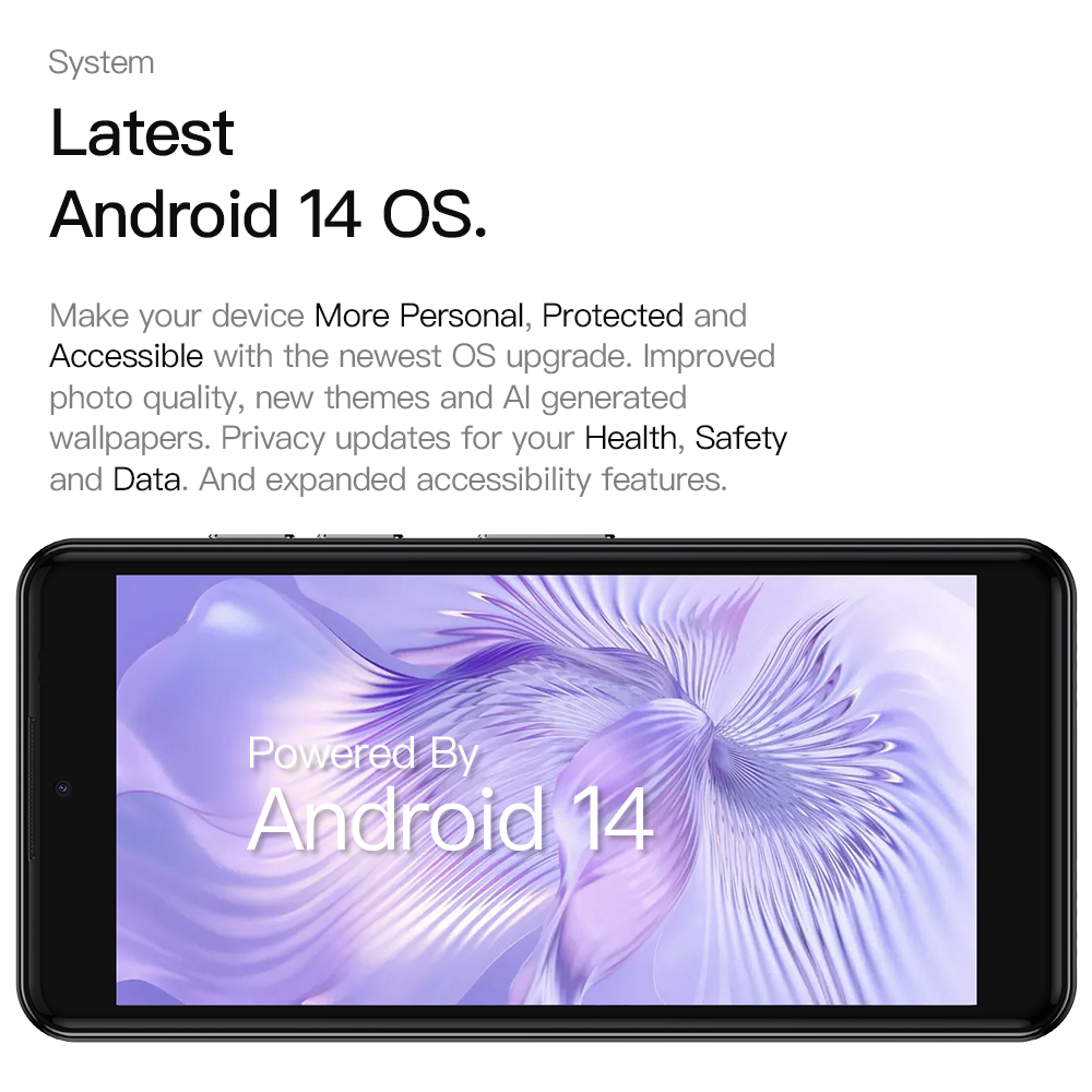 UNIWA phonemax Q9 Mini Phone4.0 Inch Ips Touch Screen Small Cell Phone 4g Android14 Small Smart Mobile 2000 mAh battery