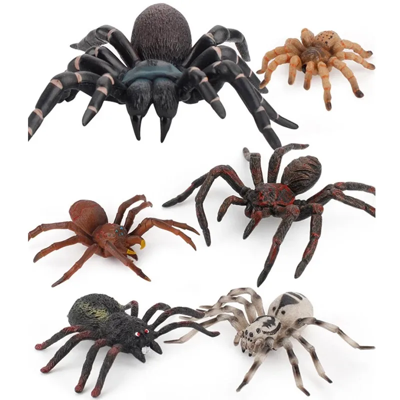 จําลองสัตว์ 10 ซม.ขนาดใหญ่แมงมุมปลอม Tarantula แมงมุมสีดําสนุกฮาโลวีน Prank สยองขวัญ Props เด็กของเล่นแปลกใหม่