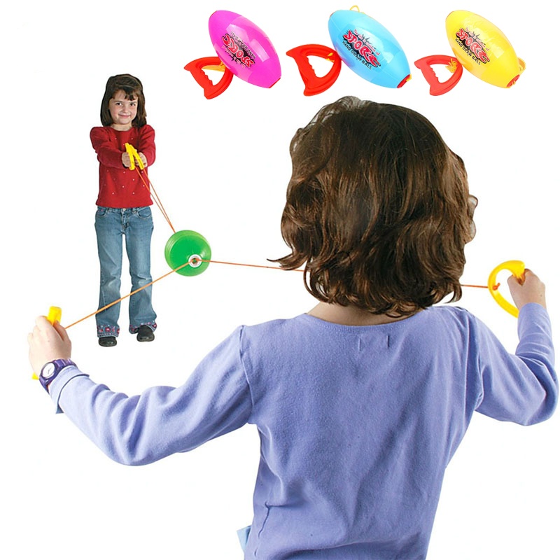 Children Outdoor Interactive Pulling Elastic Speed Balls Toy Fun Collision Sensory Training Sport Games Toy For Kids Adults Gift