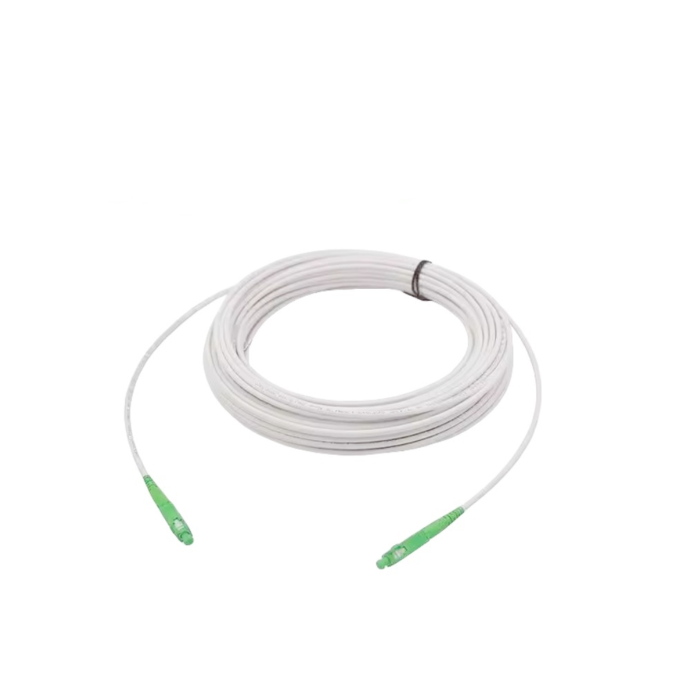 Cabo de extensão de fibra ótica APC SC para SC ótico monomodo de 1 núcleo G657A1 para ambientes interiores, cabo de ligação de fibra ótica de 3 m/5 m/10 m/15 m/20 m