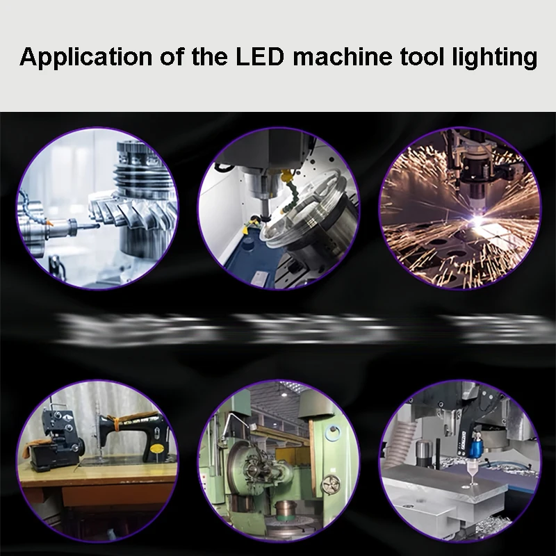 3W LED Workshop โคมไฟทํางานความสว่างสูง DC12V 24V เครื่องมือเครื่อง CNC Light ยืดหยุ่น GOOSENECK อุตสาหกรรมอลูมิเนียมโคมไฟ