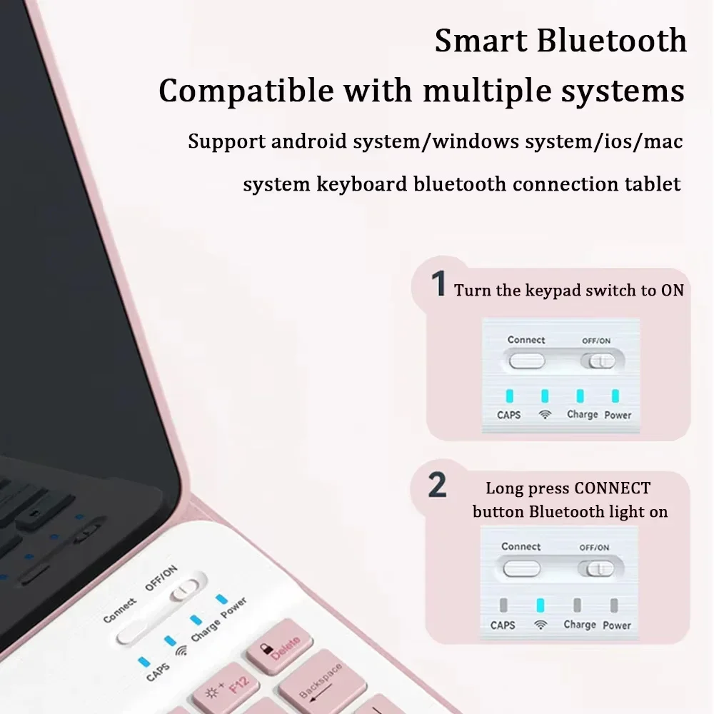 กรณีสําหรับ Xiaomi Redmi Pad SE 11 นิ้ว, บลูทูธคีย์บอร์ดไร้สาย Redmi Pad SE 11 นิ้วอุปกรณ์เสริมแม่เหล็ก