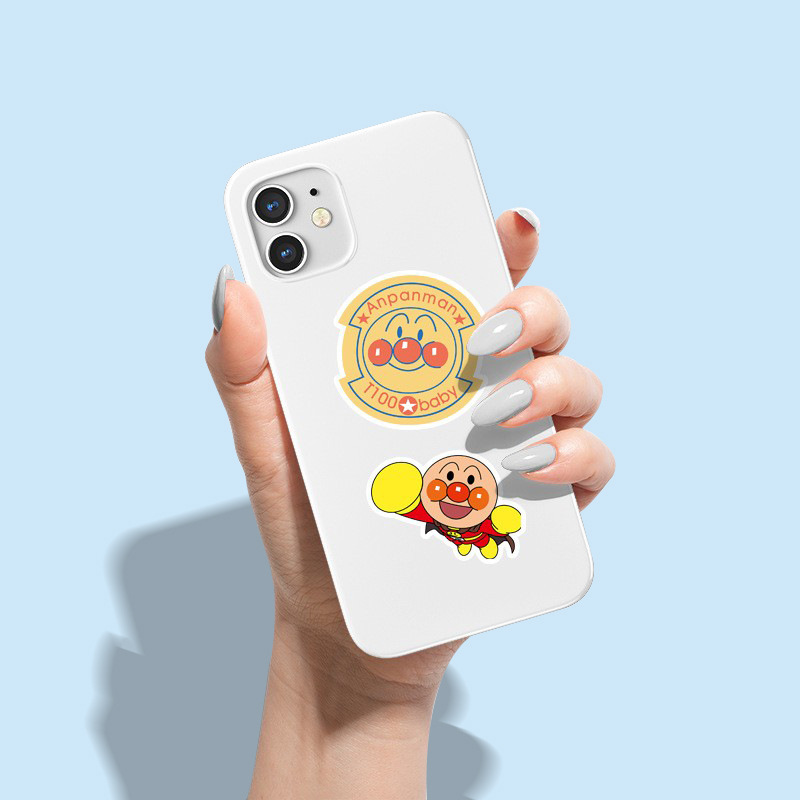 50 stücke Cartoon Anime Anpanman Graffiti Aufkleber Nette Tablet PC Wasser Tasse Handy Shell Kreative Dekorieren kinder DIY Spielzeug