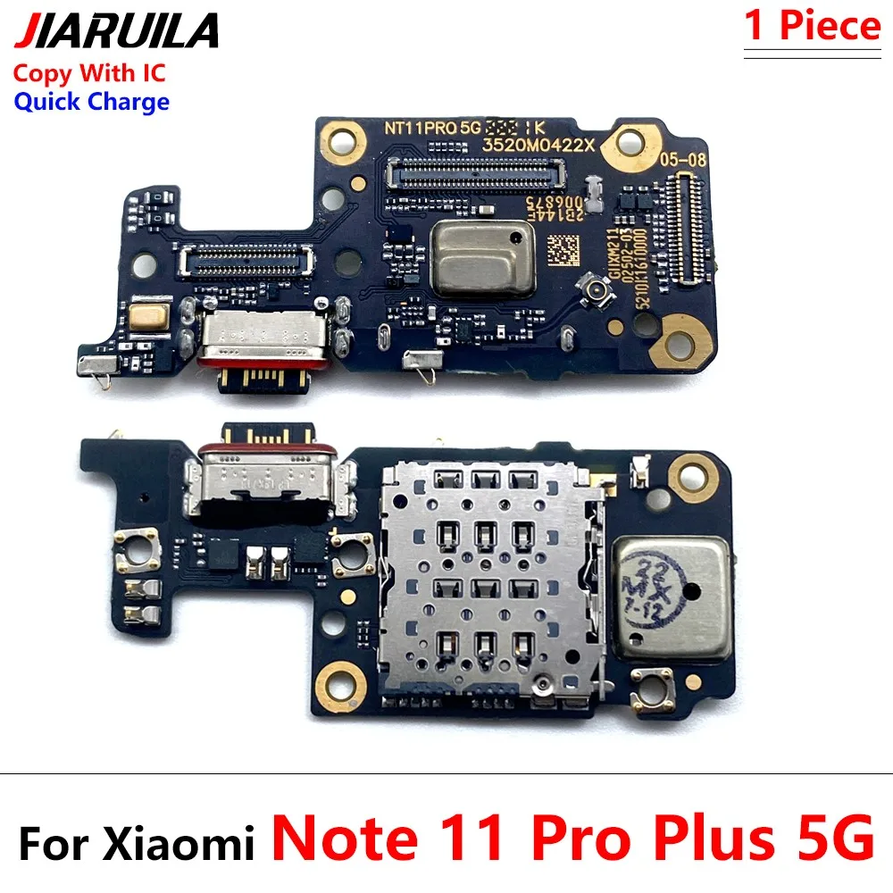 New For Xiaomi Redmi Note 11 11E 12 13 Pro Plus 4G 5G USB Charging Port Dock Charger Connector Board Microphone Flex Cable