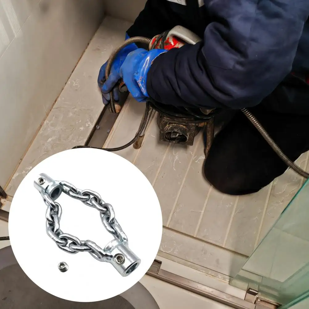 Quick Pipe Unclogger Chain Professional Flex-shaft Sewer Descaling Chain Rotary Cable Dredge Tool for Pvc Pipe Maintenance