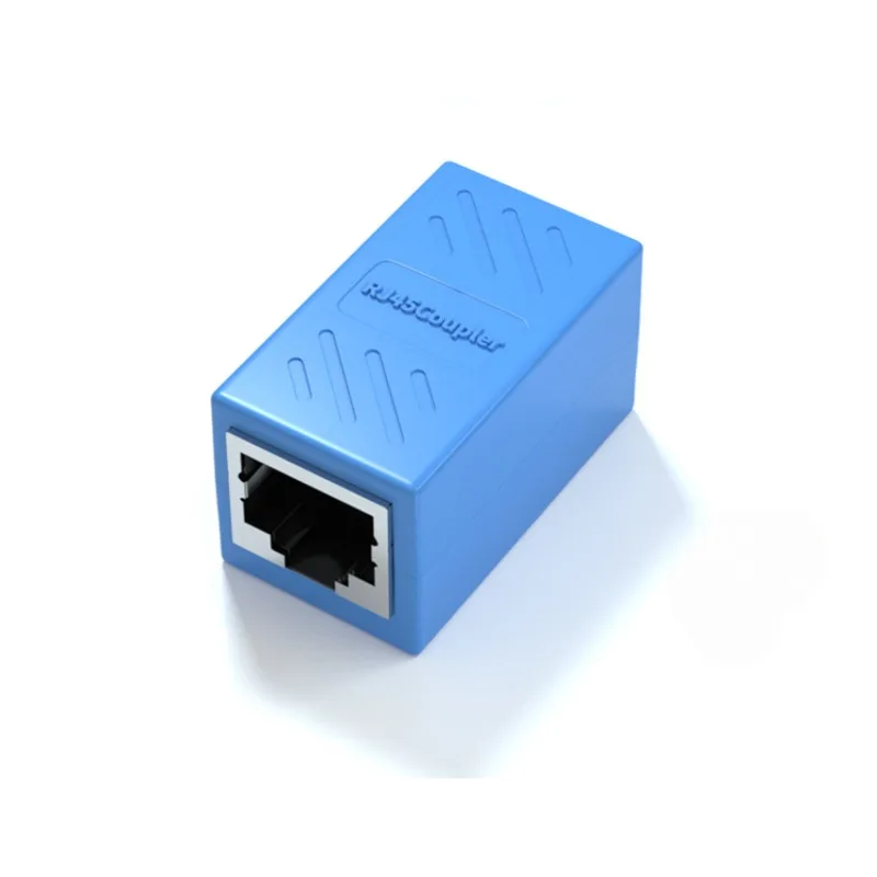 Conector estándar Rj45 Cat7 Cat6 Cat5e adaptador de doble enchufe Cat 6 8p8c extensor de red Rg Rj 45 Rg45 Cable Ethernet