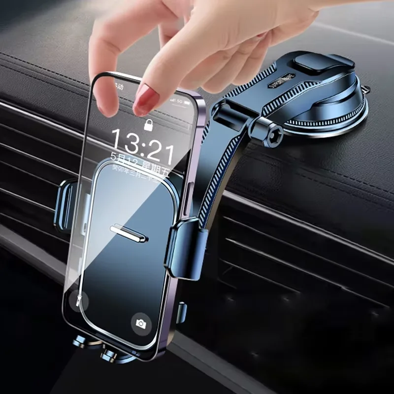 Universal Car Dashboard Phone Bracket Auto Cellphone Stand for GPS Navigation Desk Windshield Hanging Holder