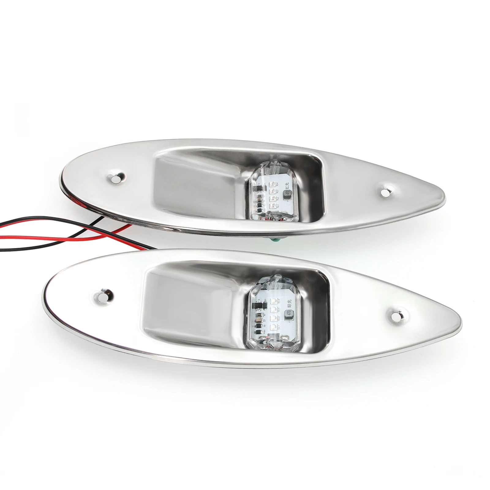 12V LED Navigationslicht Marine Boot Signal Warnung Wasserdichte Lampe Boot Seite Bug Pontons Licht Korrosionsbeständig Rot & Grün