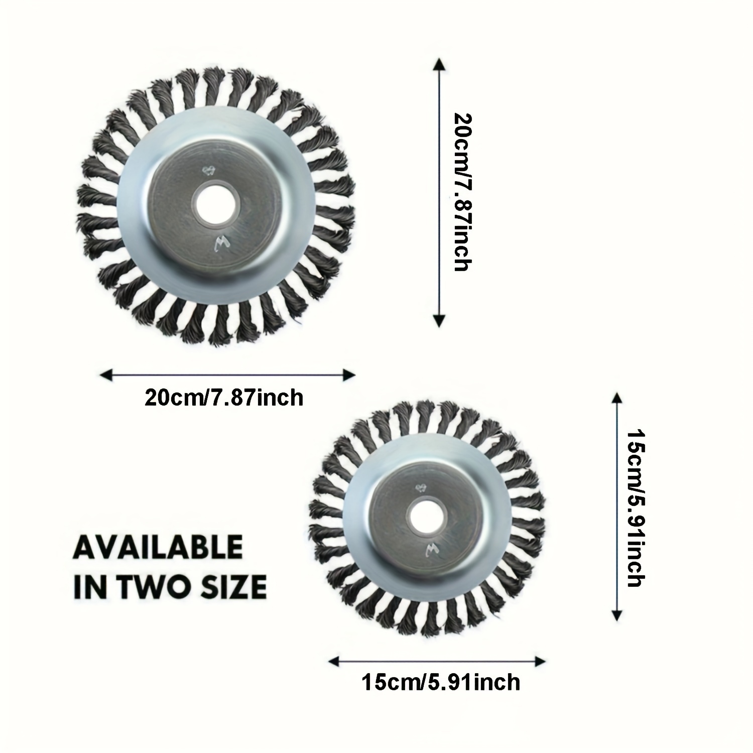 Steel Wire Weeding Disc Weeding Wheel Rust Removal Twisted Wire Steel Wire Wheel Lawn Mower Accessories