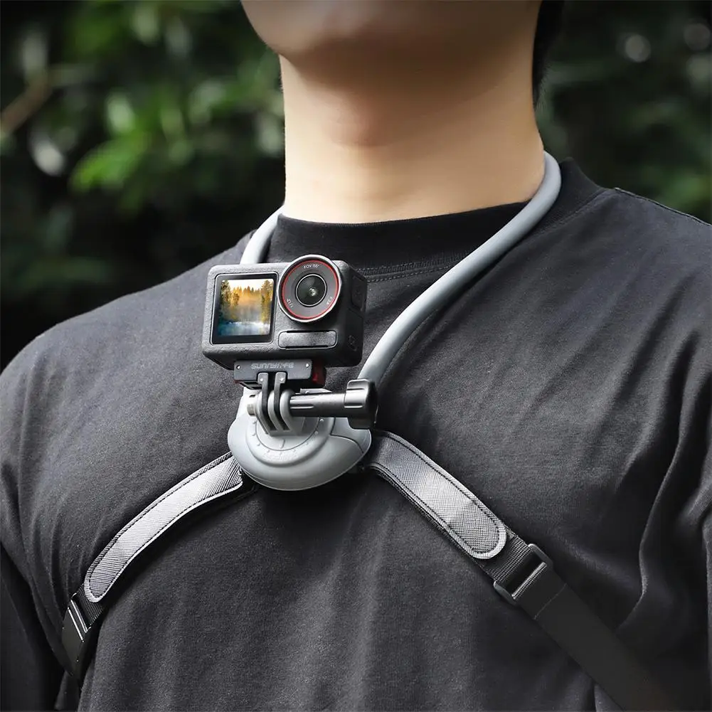 Magnetic Quick Release Adapter Base For DJI Osmo Action 5 Pro Stable Installation Foldable Quick-release Two Claw Mount Adapter